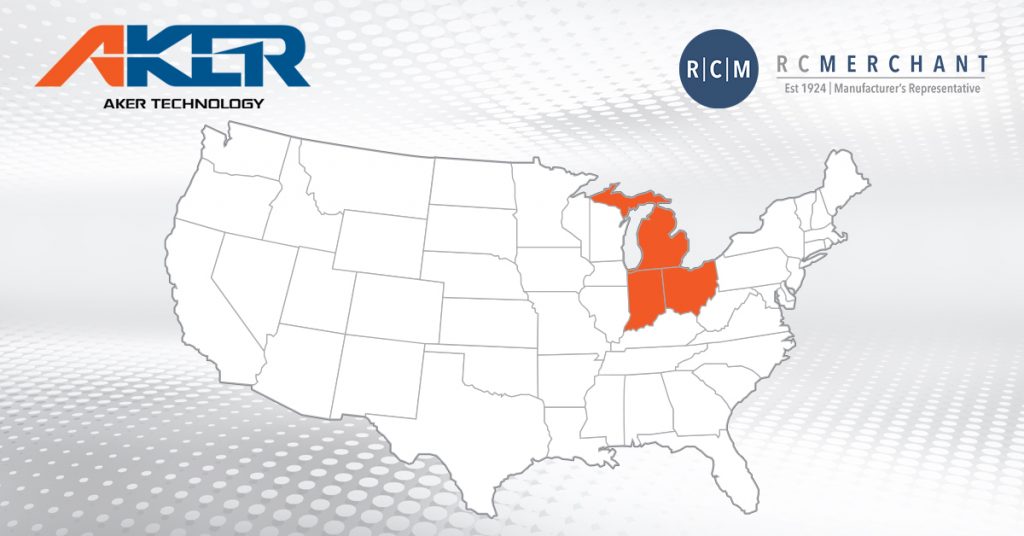 Map of US with Great Lakes region highlighted orange