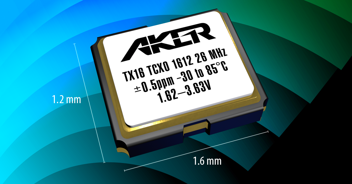 Aker TX16 TCXO 1612 26 MHz